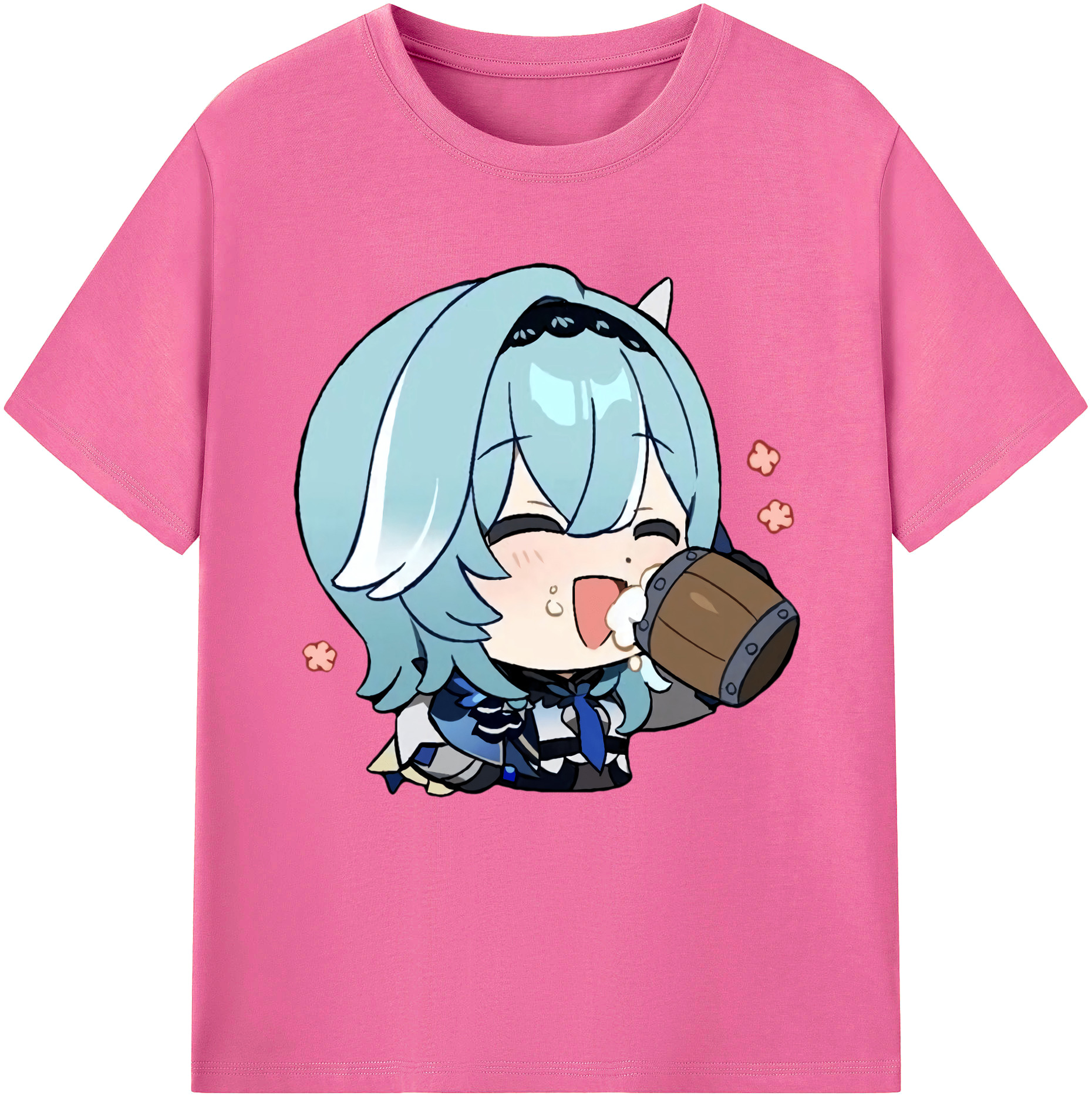 げんし神 优菈 ゆうら genshin Yūra レディースカジュアルプリントTシャツ（綿100％）